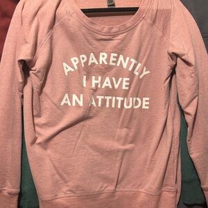 Women's Pink Attitude Sweater